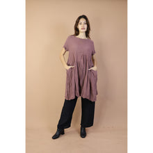 Load image into Gallery viewer, Fall and Winter Collection Cotton Organic Solid Color Dress  LI0076 000001 00