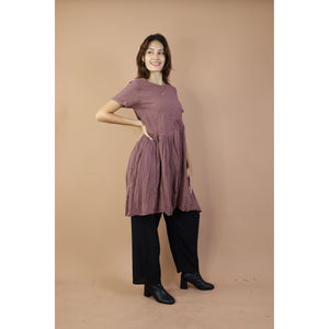 Fall and Winter Collection Cotton Organic Solid Color Dress  LI0076 000001 00