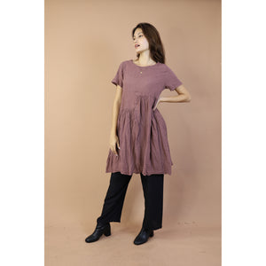 Fall and Winter Collection Cotton Organic Solid Color Dress  LI0076 000001 00