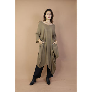 Fall and Winter Collection Cotton Organic Solid Color Dress  LI0077 000001 00