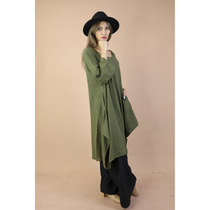 Fall and Winter Collection Cotton Organic Solid Color Dress  LI0077 000001 00