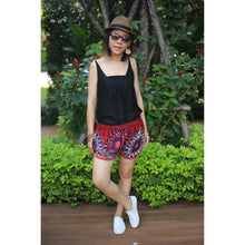 Load image into Gallery viewer, Mandala Women&#39;s Mini Pompom Shorts Pants in Red PP0228 020132 06