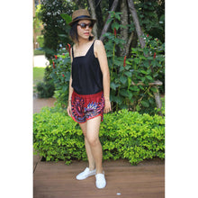 Load image into Gallery viewer, Mandala Women&#39;s Mini Pompom Shorts Pants in Red PP0228 020132 06