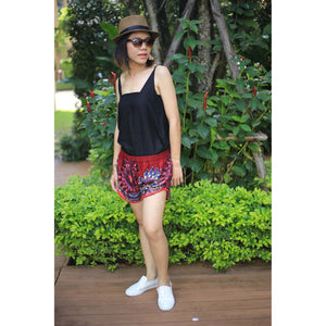 Mandala Women's Mini Pompom Shorts Pants in Red PP0228 020132 06