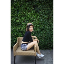 Load image into Gallery viewer, Urban Print Women&#39;s Shorts Drawstring Genie Pants in Black PP0142 020001 01