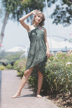 Load image into Gallery viewer, Monotone Mandala Scarf in Green JK0038 020031 04