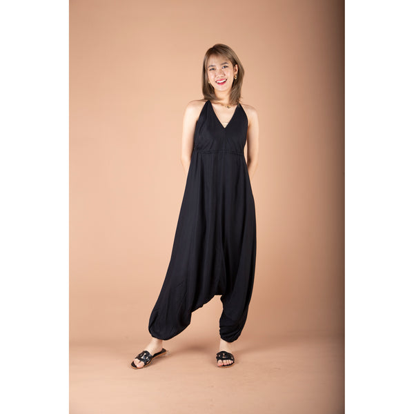 Solid Color Women's Jumpsuit in Black JP0064 020000 10