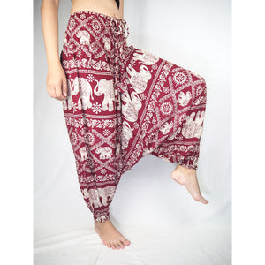 Imperial Elephant Unisex Aladdin drop crotch pants in Red PP0056 020005 04
