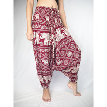 Load image into Gallery viewer, Imperial Elephant Unisex Aladdin drop crotch pants in Red PP0056 020005 04