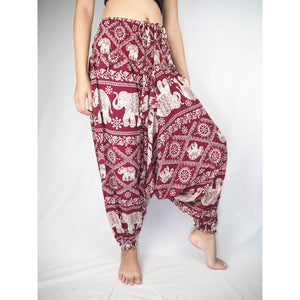 Imperial Elephant Unisex Aladdin drop crotch pants in Red PP0056 020005 04