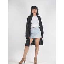 Load image into Gallery viewer, Solid Color Women Kimono in Black JK0020 020000 10