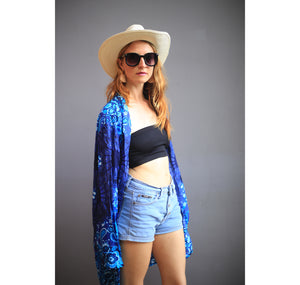 Sunflower Women Kimono in Navy JK0020 020057 06