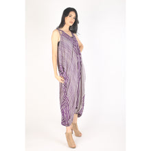 Load image into Gallery viewer, Zebra Stripe Women&#39;s Jumpsuit in Purple JP0008 020041 04