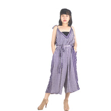 Load image into Gallery viewer, Zebra Stripe Women&#39;s Jumpsui in Purple JP0058 020041 04
