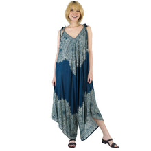 Load image into Gallery viewer, Floral mandala Women&#39;s Jumpsuit in Ocean Blue JP0069 020036 03