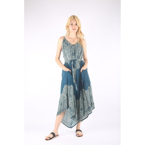 Floral mandala Women's Jumpsuit in Ocean Blue JP0069 020036 03