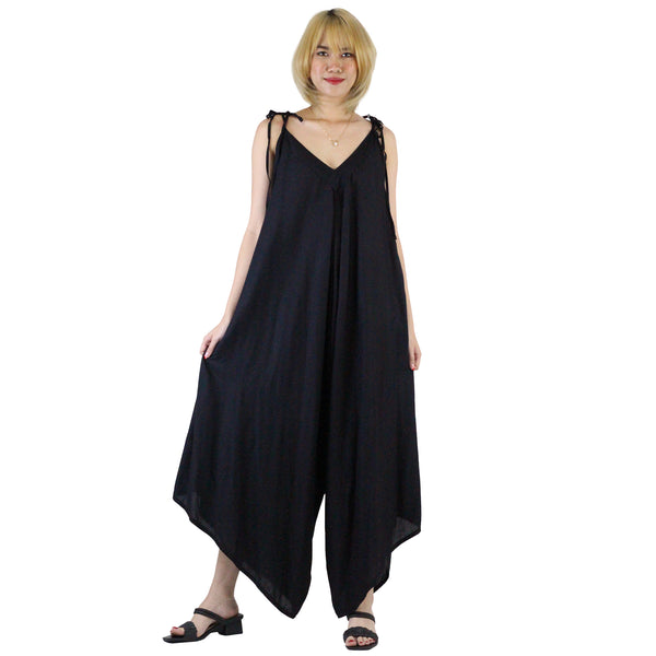 Solid Color Women's Jumpsuit in Black JP0069 020000 10