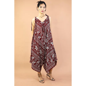 Elephants Jumpsuit with Belt in Red JP0097 0200004 03