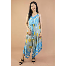 Load image into Gallery viewer, Vivid 2Tone Mandala Women&#39;s Jumpsuit with Belt in Light Blue JP0097 020032 03