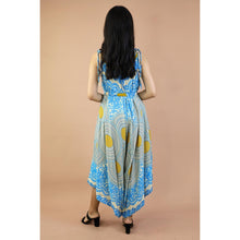 Load image into Gallery viewer, Vivid 2Tone Mandala Women&#39;s Jumpsuit with Belt in Light Blue JP0097 020032 03