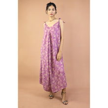 Load image into Gallery viewer, Ginkgo Leaves Women&#39;s Jumpsuit with Belt in Pink P0097 020354 01