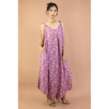 Load image into Gallery viewer, Ginkgo Leaves Women&#39;s Jumpsuit with Belt in Pink P0097 020354 01