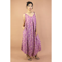 Load image into Gallery viewer, Ginkgo Leaves Women&#39;s Jumpsuit with Belt in Pink P0097 020354 01