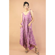 Load image into Gallery viewer, Ginkgo Leaves Women&#39;s Jumpsuit with Belt in Pink P0097 020354 01