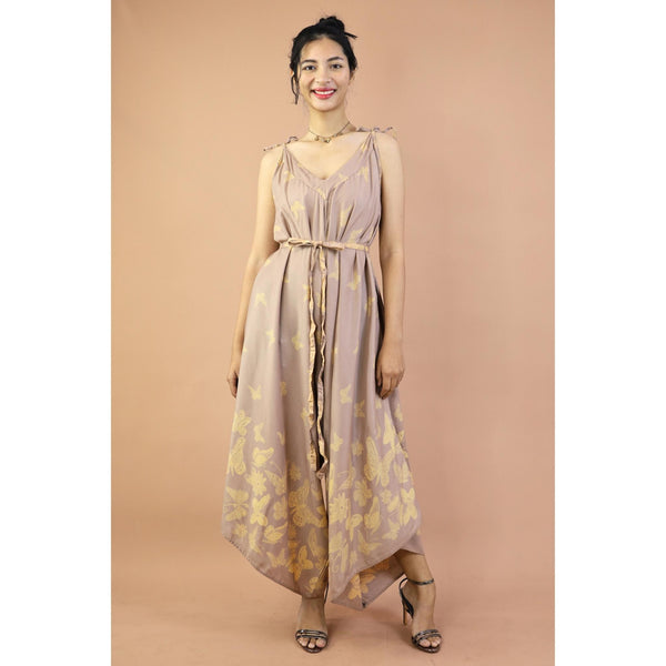 Butterfly Women's Jumpsuit with Belt in Nude JP0097 020355 01