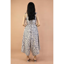 Load image into Gallery viewer, Abstract Leaves Women&#39;s Jumpsuit with Belt in Beige JP0097 020357 01