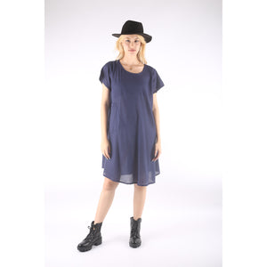 Fall Collection Solid Color Short Sleeve Shirt Dress Women LI0011 000001 00