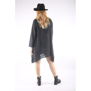 Fall Collection Solid Color Long Sleeve Shirt Dress Asymmetric Women LI0010 000001 00