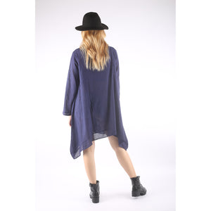 Fall Collection Solid Color Long Sleeve Shirt Dress Asymmetric Women LI0010 000001 00
