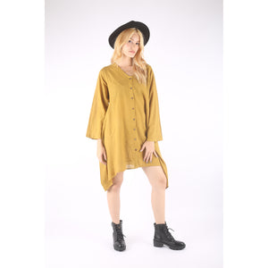 Fall Collection Solid Color Long Sleeve Shirt Dress Asymmetric Women LI0010 000001 00