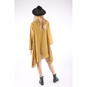 Fall Collection Solid Color Long Sleeve Shirt Dress Asymmetric Women LI0010 000001 00