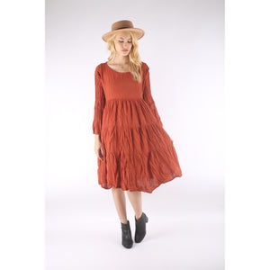 Fall and Winter Collection Solid Color Layered Dress Women LI0013 000001 00