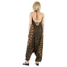 Load image into Gallery viewer, Large Sunflower 128 Women&#39;s Jumpsuit in Black JP0064 020128 03