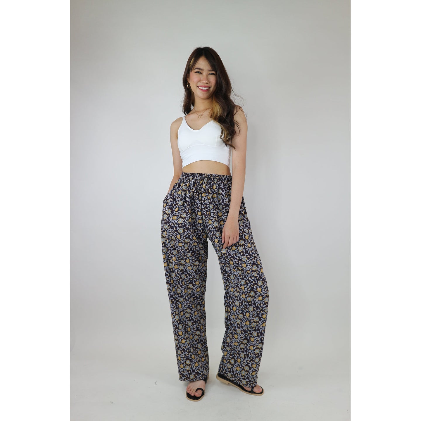 Lavender Women's Lounge Drawstring Pants in Brown PP0216 130020 01