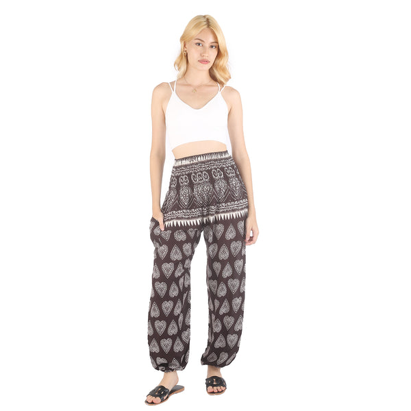 Lovely heart 78 women harem pants in Brown PP0004 020078 05