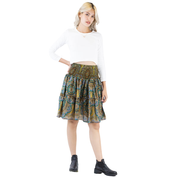 Mandala 114 Women's Skirt in Black SK0090 020114 05