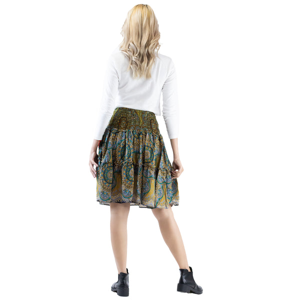 Mandala 114 Women's Skirt in Black SK0090 020114 05