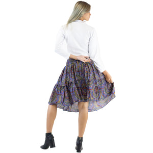 Mandala 114 Women's Skirt in Bright Navy SK0090 020114 02