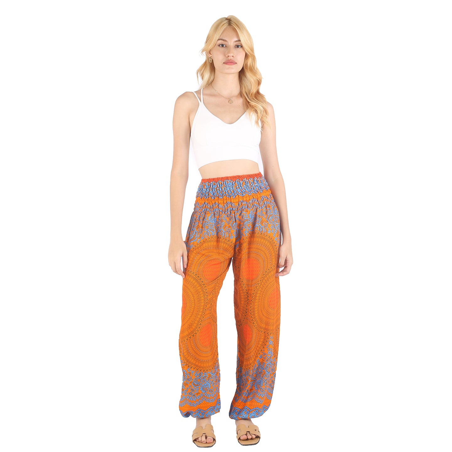 Mandala 68 women harem pants in Orange PP0004 020068 08