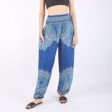 Load image into Gallery viewer, Mandala Lover Women&#39;s Harem Pants in Bright Navy PP0004 020245 01