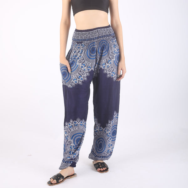 Mandala Lover Women's Harem Pants in Navy PP0004 020245 04