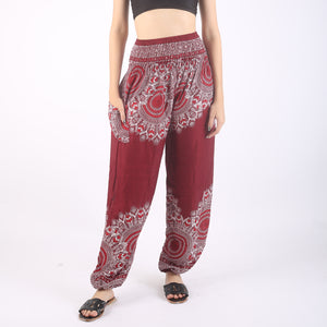 Mandala Lover Women's Harem Pants in Red PP0004 020245 03