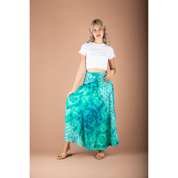 Mandala Women's Bohemian Skirt in Green SK0033 020315 05