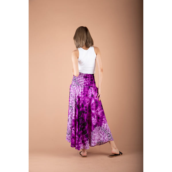 Mandala Women's Bohemian Skirt in Purple SK0033 020315 02