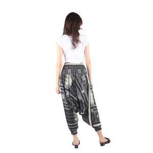 Modern Abstract drop crotch pants in Black PP0056 030000 10