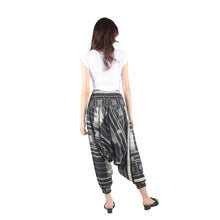 Load image into Gallery viewer, Modern Abstract drop crotch pants in Black PP0056 030000 10
